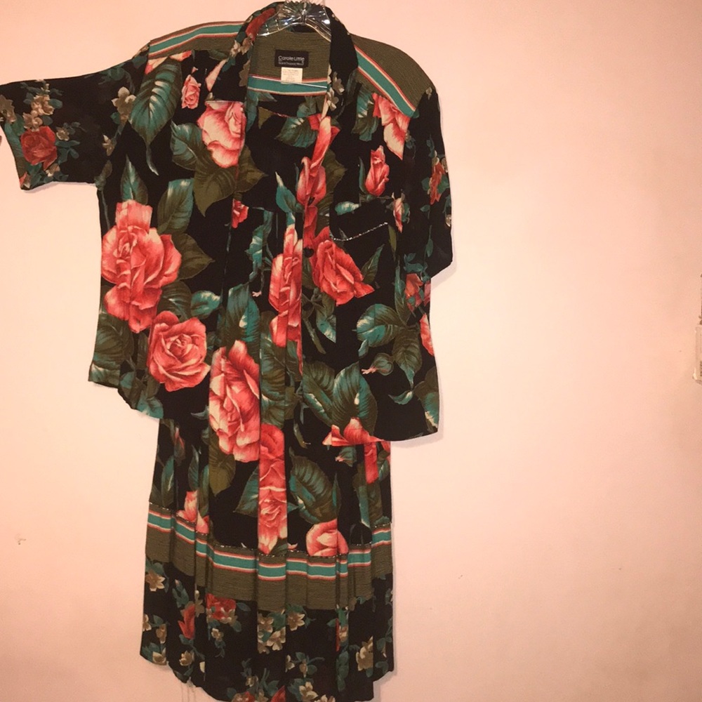 Floral print 2 piece skirt